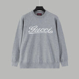 Gucci Sweater Signature Letter Crew Neck Sweater Long Sleeve Pullover Thickened Lazy Style OS Loose Fit Unisex Knit Top Jacket Versatile Casual Wearable Inside and Outside