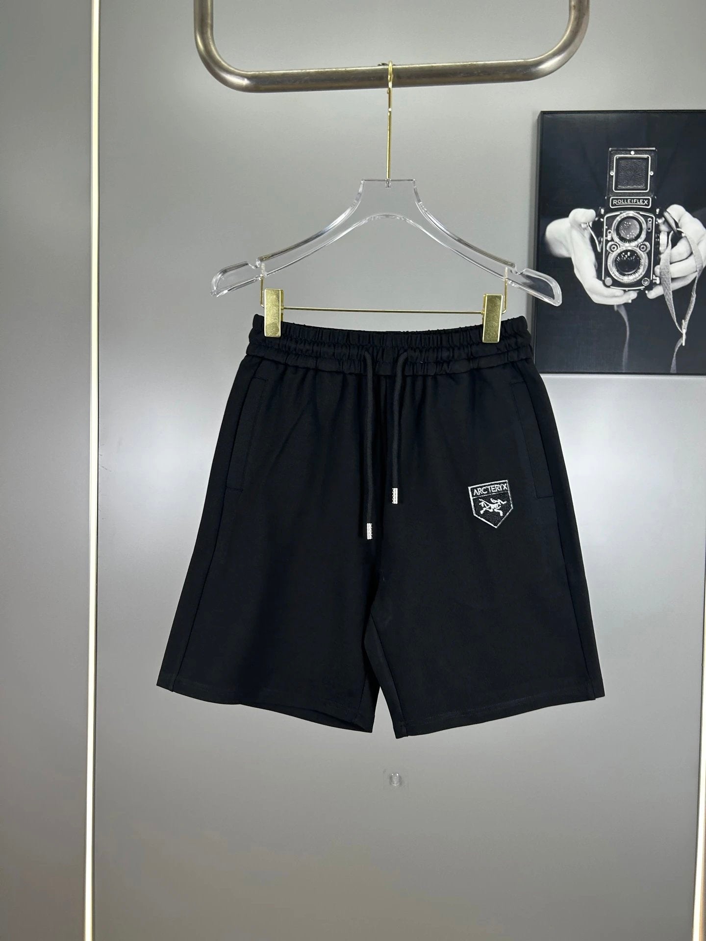 Arc'teryx Shorts Predecessor Brand Pattern Patch Embroidery logo Five-point Shorts25ss New Drawstring Casual Summer Pants American Style5Two-in-One Casual Sweatpants for Men and Women, Pure Cotton Joggers