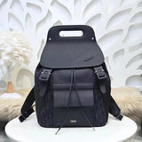 Dior Backpack Top version Homme Backpack Jacquard Presbyopic Schoolbag Saddle Bag Pairs Backpack Black Grain Side Touch Calfskin Backpack Men's and Women's Bags