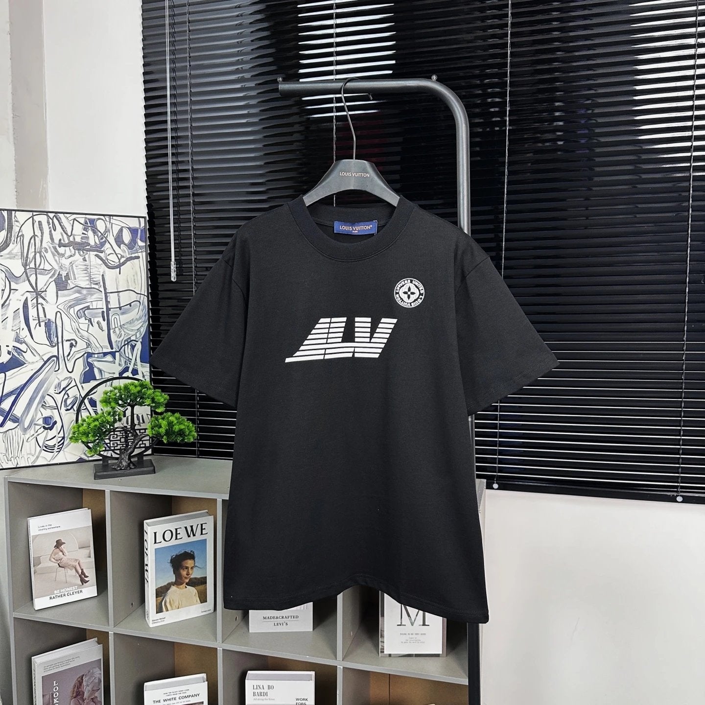 Louis Vuitton LV T-shirt Angels only accept letters logo round Neck Short Sleeve25ss New pure cotton T Unisex T-Shirt OS Drop Shoulder Loose Fit Base Shirt Top T-Shirt Short Sleeve