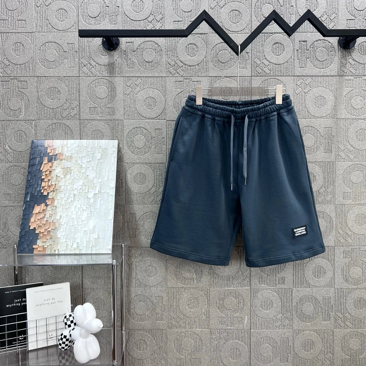Burberry Shorts Brand Logo logo Five-point Shorts25ss New Drawstring Casual Summer Pants5Two-in-One Casual Sweatpants for Men and Women, Pure Cotton Joggers