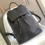 LOEWE Backpack Top version 【Original Leather】Men's Backpack Litchi Pattern Leather Backpack Schoolbag Travel Bag Computer Bag Business Traveling Luggage Bag Backpack Men's and Women's Bags