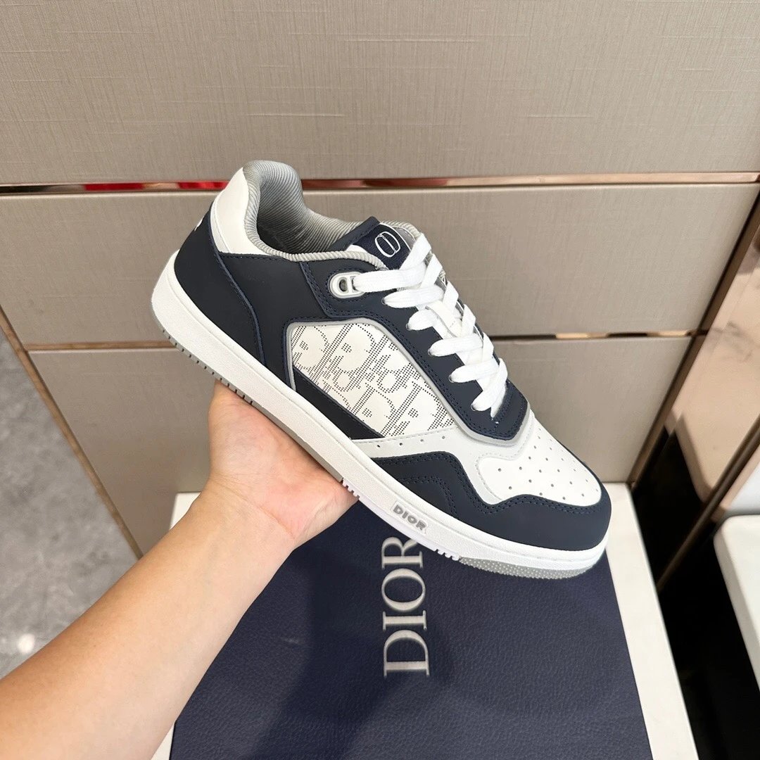 Dior Shoes Men's Shoes2024New Sports Casual Shoes Classic Low-Top Women's Shoes Lace up round Toe Couple Sneakers