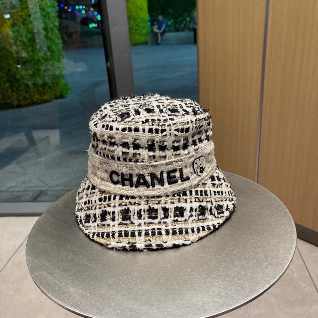 Chanel Hat 2023Four Seasons New Official Website High Version Original Order Hot Sale Shipment Bucket Hat1:1Publishing，Very Classic Classic，Popular Retro Beauty，Necessary for Going out，Classic Never out of Date