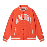 Amiri Jackets Coat 2024Spring and Autumn New Embroidered Letter Pattern Baseball Uniform Jacket Coat Men and Women Same Style