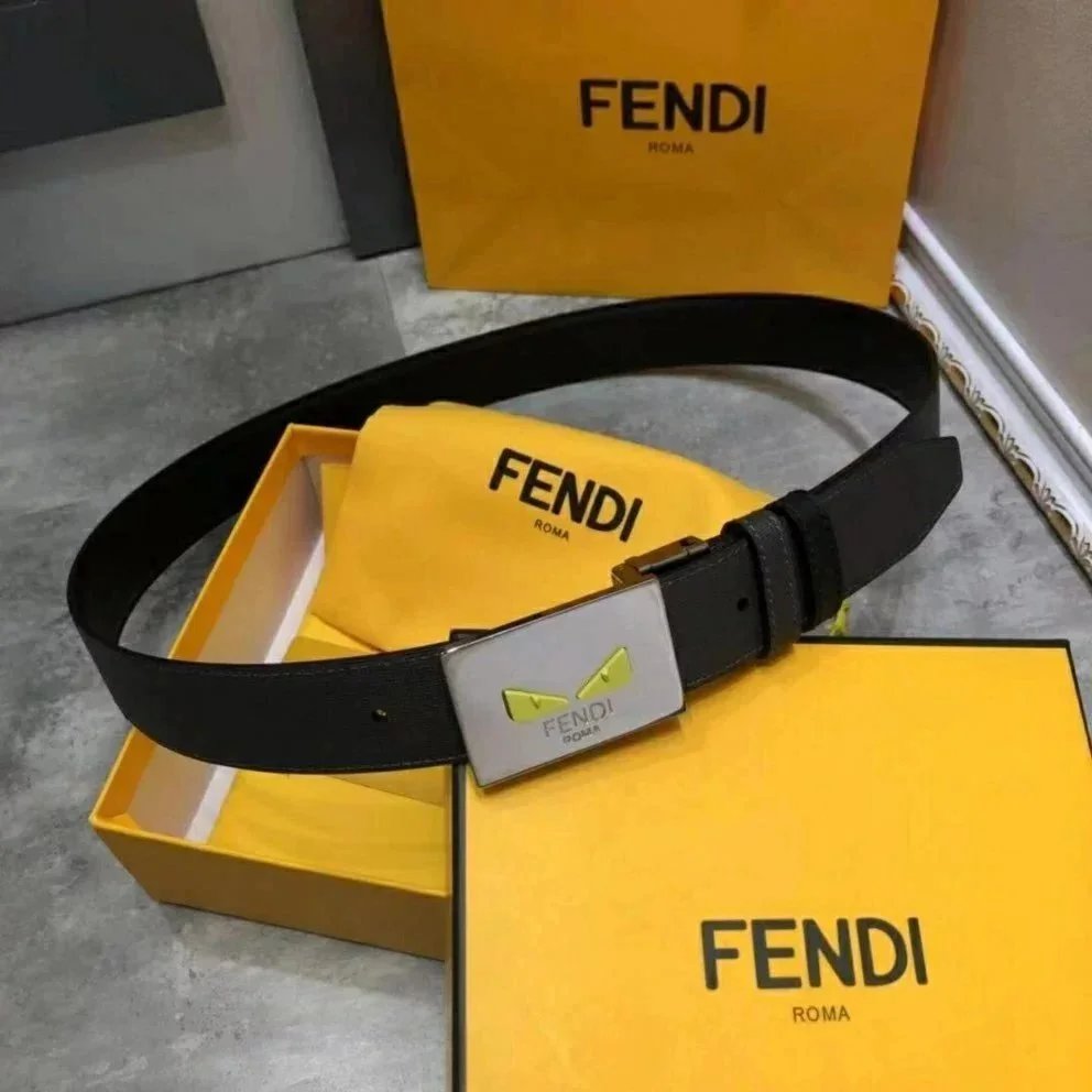 FENDI Belt Top version New Belt Men's Business Casual Men's and Women's Fashion All-Match Little Monster Belt