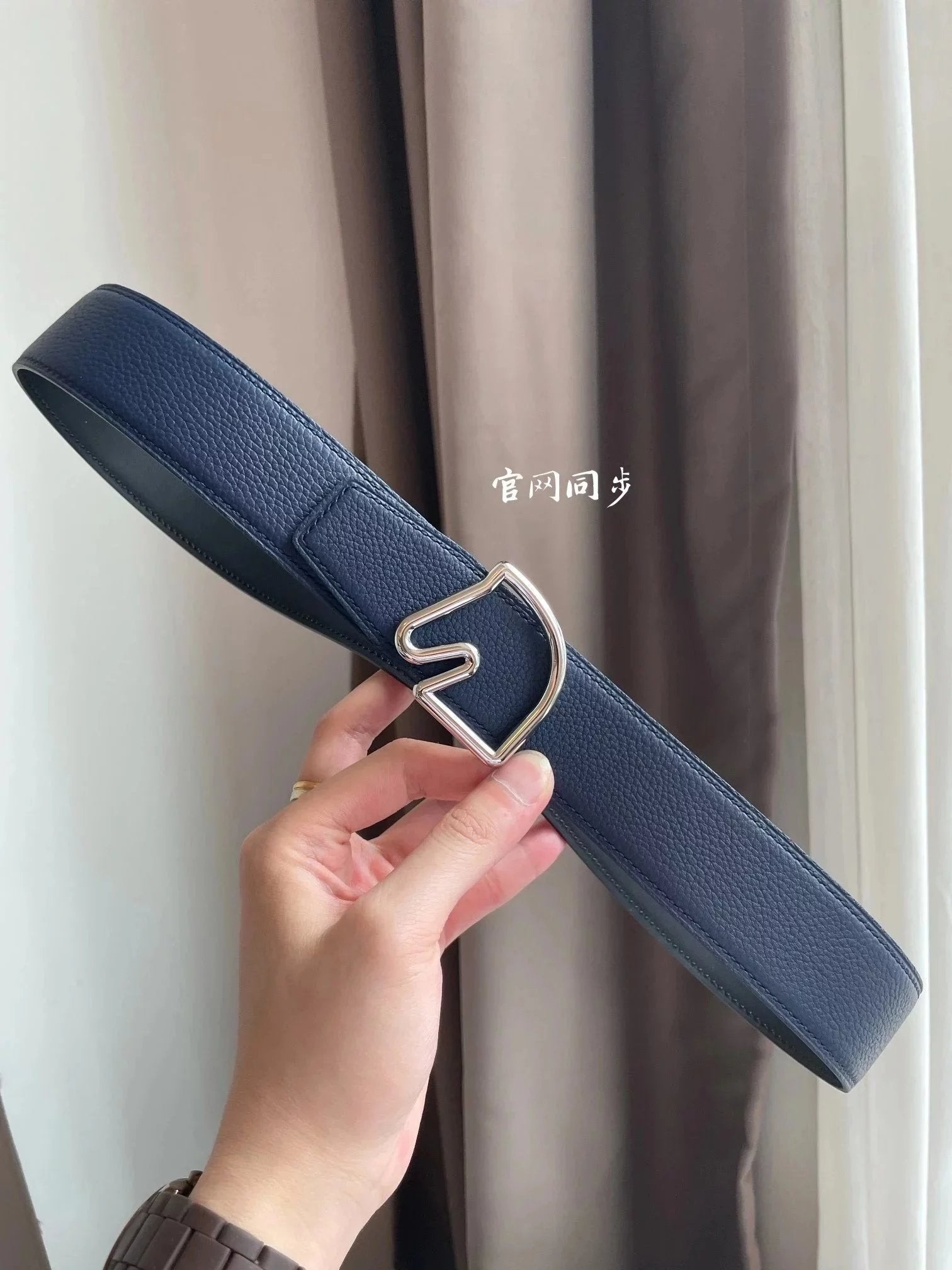 Hermes Belt Top version New H Home Men's Leather Double-Sided Available Pure Cowhide Belt Fashion All-Match Casual Belt