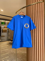 Burberry T-shirt Chest Logo Pattern Patch logo round Neck Short Sleeve25ss New pure cotton T Unisex T-Shirt OS Drop Shoulder Loose Fit Base Shirt Top T-Shirt Short Sleeve