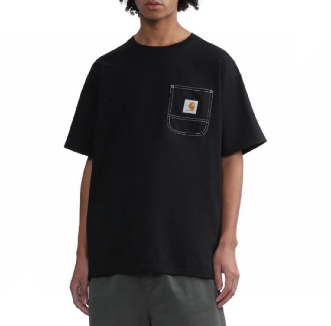 Carhartt T-Shirt Top Version Short Sleeve T T-shirt Men's Spring New Classic LOGO Label Stitching Pocket