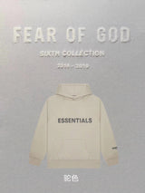 ESSENTIALS Hoodie Top Verified Double Line Letters LOGO Printed Hoodie Men's and Women's Hoodies