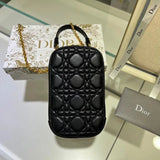 Dior Women's Bag Top version 【Qin Mu】Original Montian30Mobile Phone Bag Mini Handbag Coin Purse Classic Presbyopic Mobile Phone Bag Can Be Carried by Hand and Crossbody