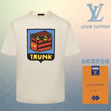 Louis Vuitton LV T-shirt 3D Heat Transfer Personalization LOGO Printed round Neck Short Sleeve25ss New Pure Cotton Unisex Style T T-shirt OS Loose Fit Base Shirt Short Sleeve Top T-Shirt