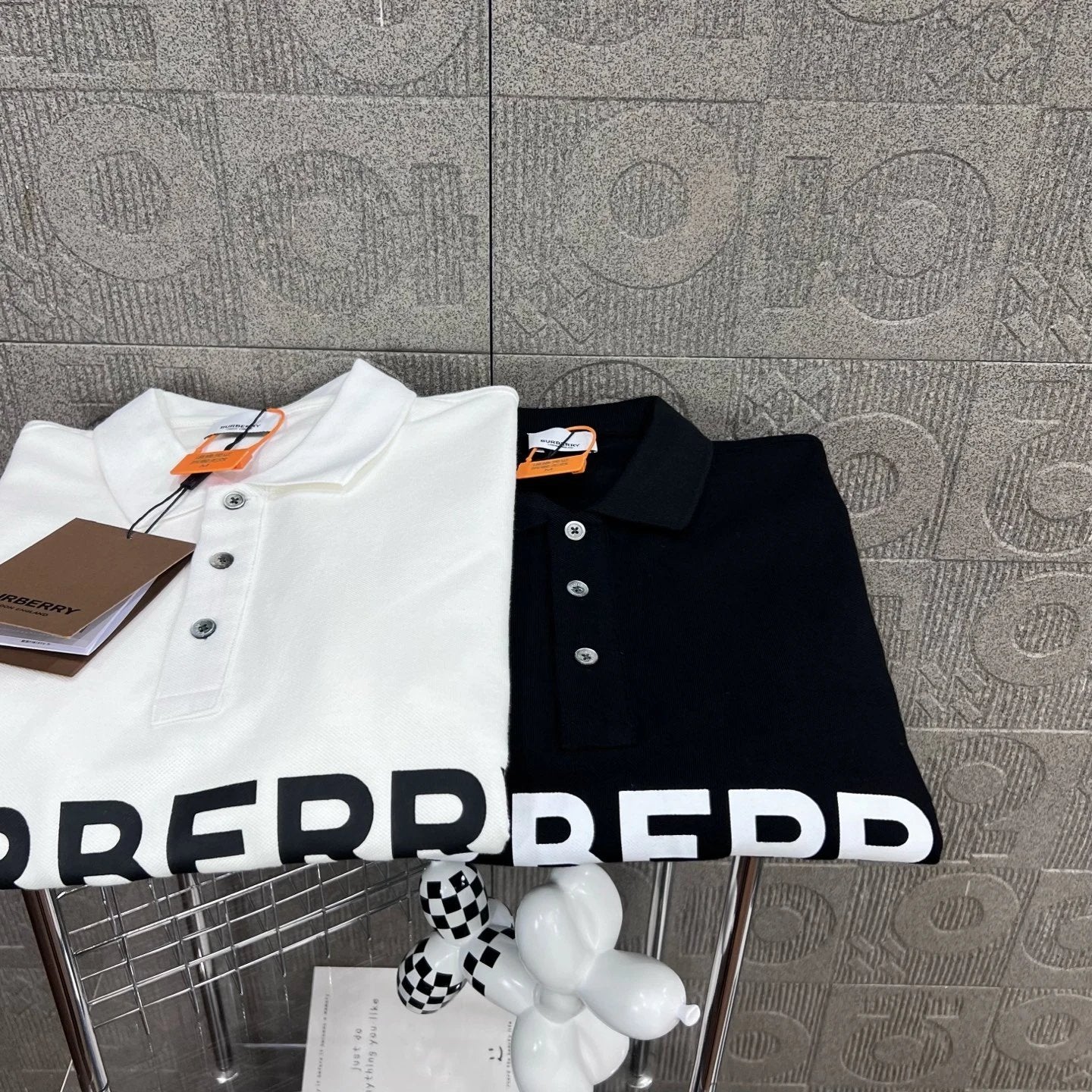 Burberry T-shirt Chest Letter Print logoPOLO Short Sleeve Turn-down Collar Shirt Unisex Summer Loose Fit T Business Commuter Short Sleeve Shirt Plus Size