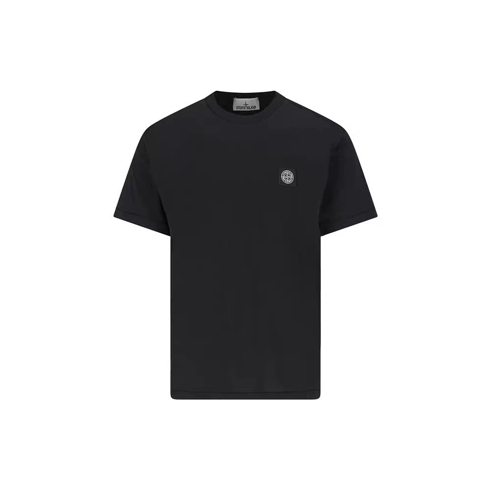 Stone Island T-shirt Top Version New Products in Stock Short Sleeve Ripped Washed Loose Pure Color Casual Versatile T Men's T-shirt