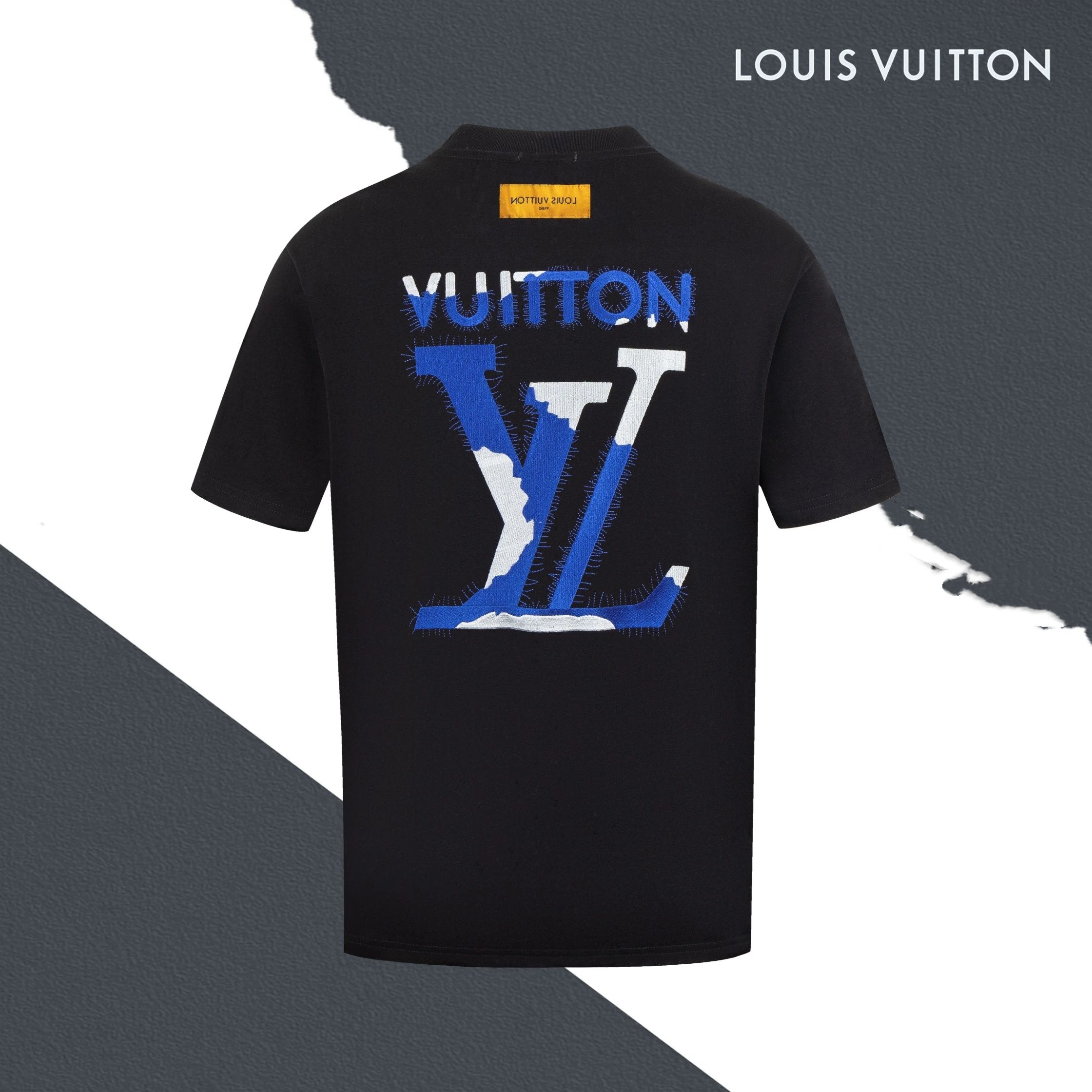 Louis Vuitton LV T-shirt Front and Back Stitched Letter Embroidery logo round Neck Short Sleeve25ss New pure cotton T Unisex T-Shirt OS Drop Shoulder Loose Fit Base Shirt Top T-Shirt Short Sleeve