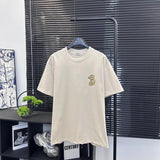 Burberry T-shirt Year of the Snake Limited Edition Pattern Letter Print logo round Neck Short Sleeve25ss New pure cotton T Unisex T-Shirt OS Loose Fit Base Shirt G Home Top Half Sleeve T-Shirt