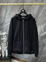Chrome Hearts Hoodie Cross Hooded Sweater Loose Men's and Women's Zipper Hoodie