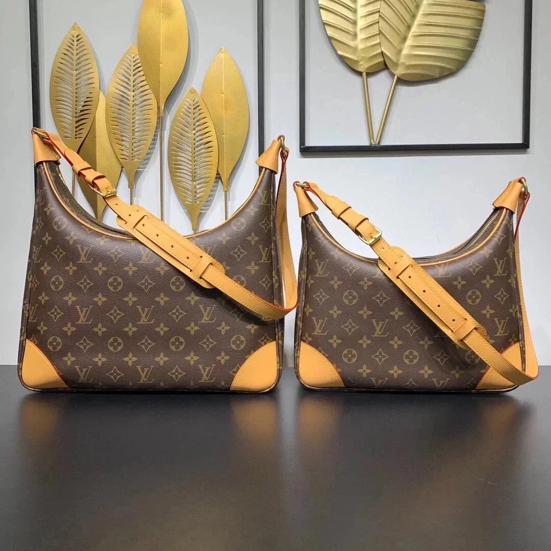 Louis Vuitton LV Women's Bag Top version Latest Boulogne Zhonggu Croissant Vintage Bag Handbag Handbag Backpack Shoulder Bag Messenger Bag Men's and Women's Bags Unisex Bag Small Size30cm Large Size35cm5126551260