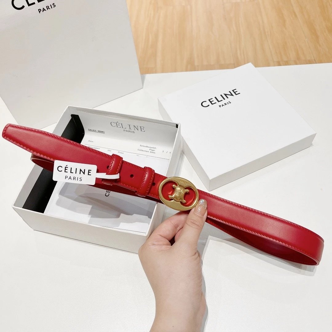 Celine Belt Top version Goods Belt Belt Female Arc De Triomphe Belt Arc De Triomphe Belt Black Retro Hair Style Belt Bright Gold Head Belt Belt Double-Sided Belt Women's Belt Women's Belt Belt Women's Belt2.5Belt Women's Belt Belt