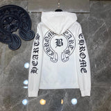 Chrome Hearts Hoodie Cross Hooded Sweater Loose Men's and Women's Zipper Hoodie