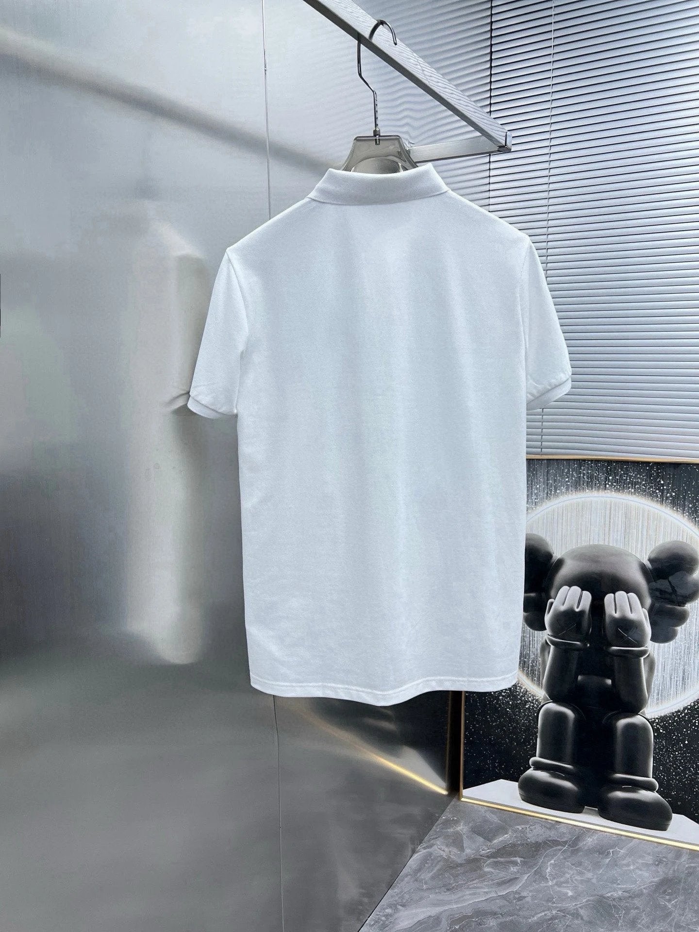 PRADA T-shirt Chest Triangle Mark logo Patch POLO Shirt Lapel Short Sleeve25ss New Unisex Summer Short Sleeve OS Loose T Business Half Sleeve Shirt Plus Size T-Shirt