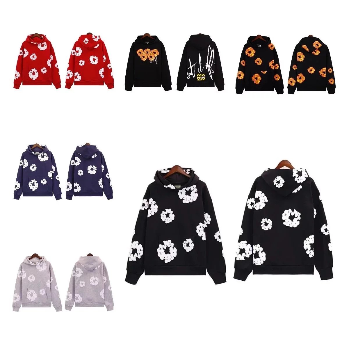 Denim Tears Hoodie Autumn and Winter Leisure Fashion Hooded Sweatshirt