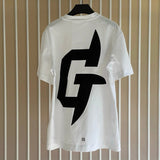 Givenchy T-shirt Top Version Counter Same Collection1Cotton Short Sleeve T T-shirt Men's and Women's Loose Bottoming Shirt2024New Summer