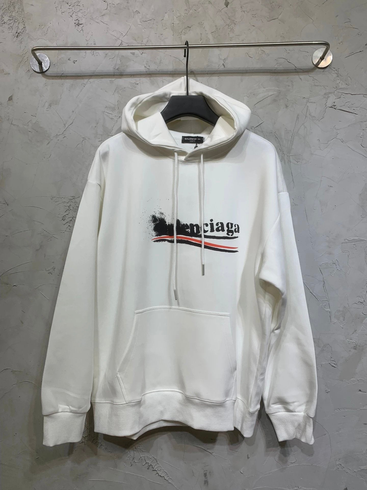 Balenciaga Hoodie Fleece Lined Thickened Graffiti Cola Print logo Hooded Sweatshirt Hoodie Jacket Top Unisex Sports Casual Loose Fit Versatile