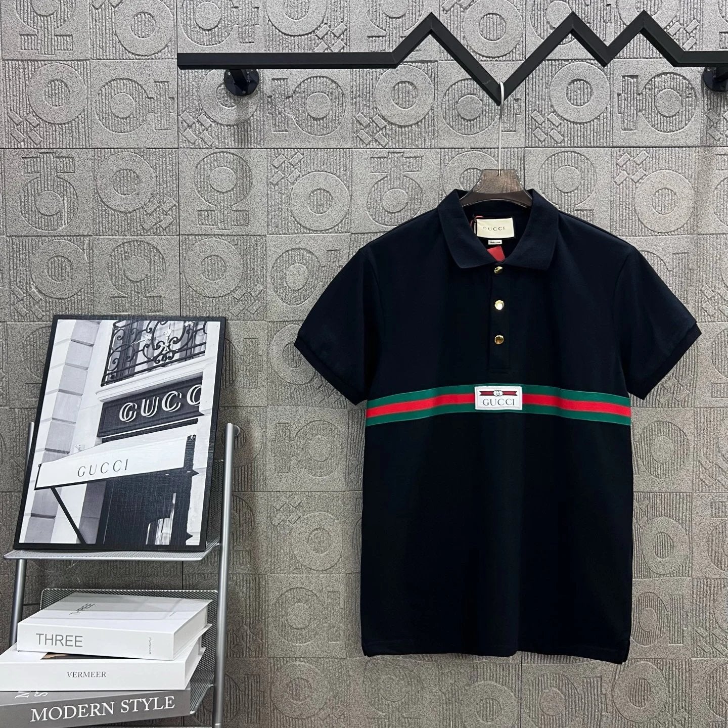 Gucci T-shirt Front Letter logo Embroidery POLO Shirt Lapel Short Sleeve25ss New Unisex Commuter Short Sleeve Summer Loose Fit T Business Shirt Plus Size T-Shirt