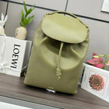 LOEWE Backpack Top version 【Matching Original Leather】24New Backpack Glossy Soft Cow Leather Flamenco Backpack Men's New Backpack Genuine Leather Backpack Casual Backpack New Men's Bag New Women's Bag Backpack Shoulder Bag Sports Bag Luggage Bag