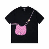 Chanel T-shirt Hand-Painted Bag Short Sleeve T T-shirt
Fashion Limited Edition，The Latest Short Channels in Summer t Hand-Painted Chain Bag Logo Printing Design，Couple with Super Invincible Charm and High Ability to Wear，Summer Elegant Wear plus Body