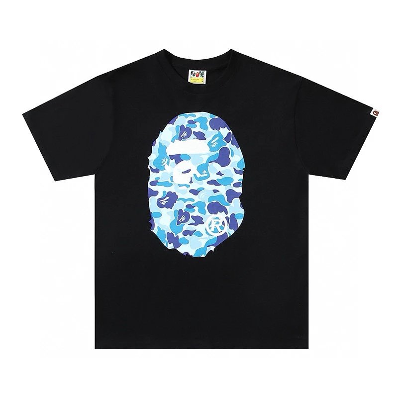 Bape T-shirt Top Version Camouflage Printed Men's and Women's Same Casual Short Sleeve T T-shirt