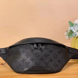 Louis Vuitton LV Men's Bag Top version Original Leather Classic BUMBAG Presbyopic Waist Bag Chest Bag Shoulder Crossbody Unisex Handbag M43644Presbyopic M46035Black Flower M46036Black Leather M46108Gray Leather
