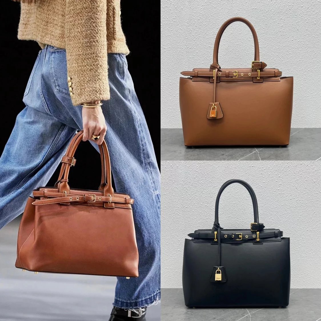 Celine women's bag Top version 【Super Original Factory】2023Early Spring Main New Model Style Conti Handbag Women's Tote Bag Large Shopping Bag Handbag Tote Shoulder Bag Kelly Bag Commuter Bag Women's Briefcase Computer Bag Women's Bag New Mummy Bag Shoppi