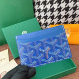 Goyard Bag Top version Original Single Card Holder Surrogate Shopping Grade Classic Presbyopic Card Holder Hot Imported Genuine Leather Coin Purse Small Bag