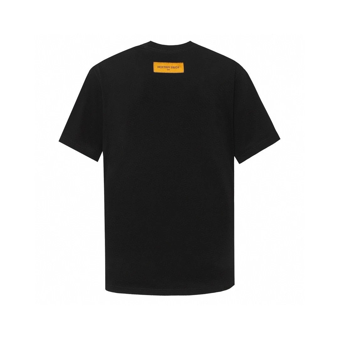 Louis Vuitton LV T-shirt Toothbrush Embroidery logo round Neck Short Sleeve25ss New Pure Cotton Unisex Style T T-shirt OS Loose Fit Base Shirt Short Sleeve T-Shirt Top