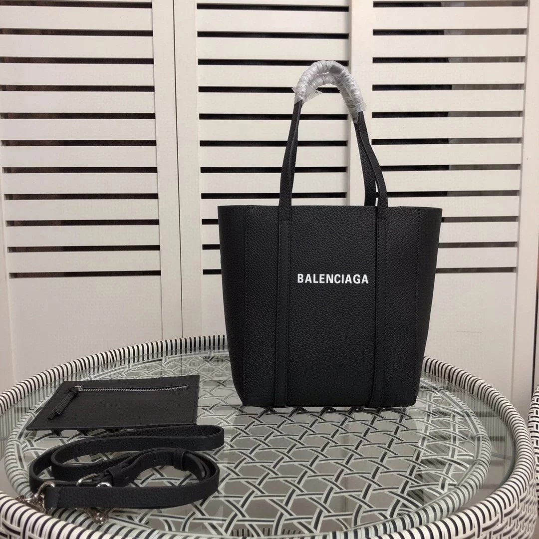 Balenciaga Bag Top version 【】everydaytote Bag New Tote Bag Men and Women Can Easily Match Italian Imported Calfskin Tote Bag Handbag Fashion Shopping Bag2Size