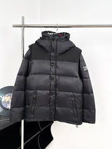Burberry Down jacket Detachable Sleeve Hooded Down Jacket90White Duck Down Thickened Warm Puffer Jacket for Men and Women Same Style24ss New Winter Products