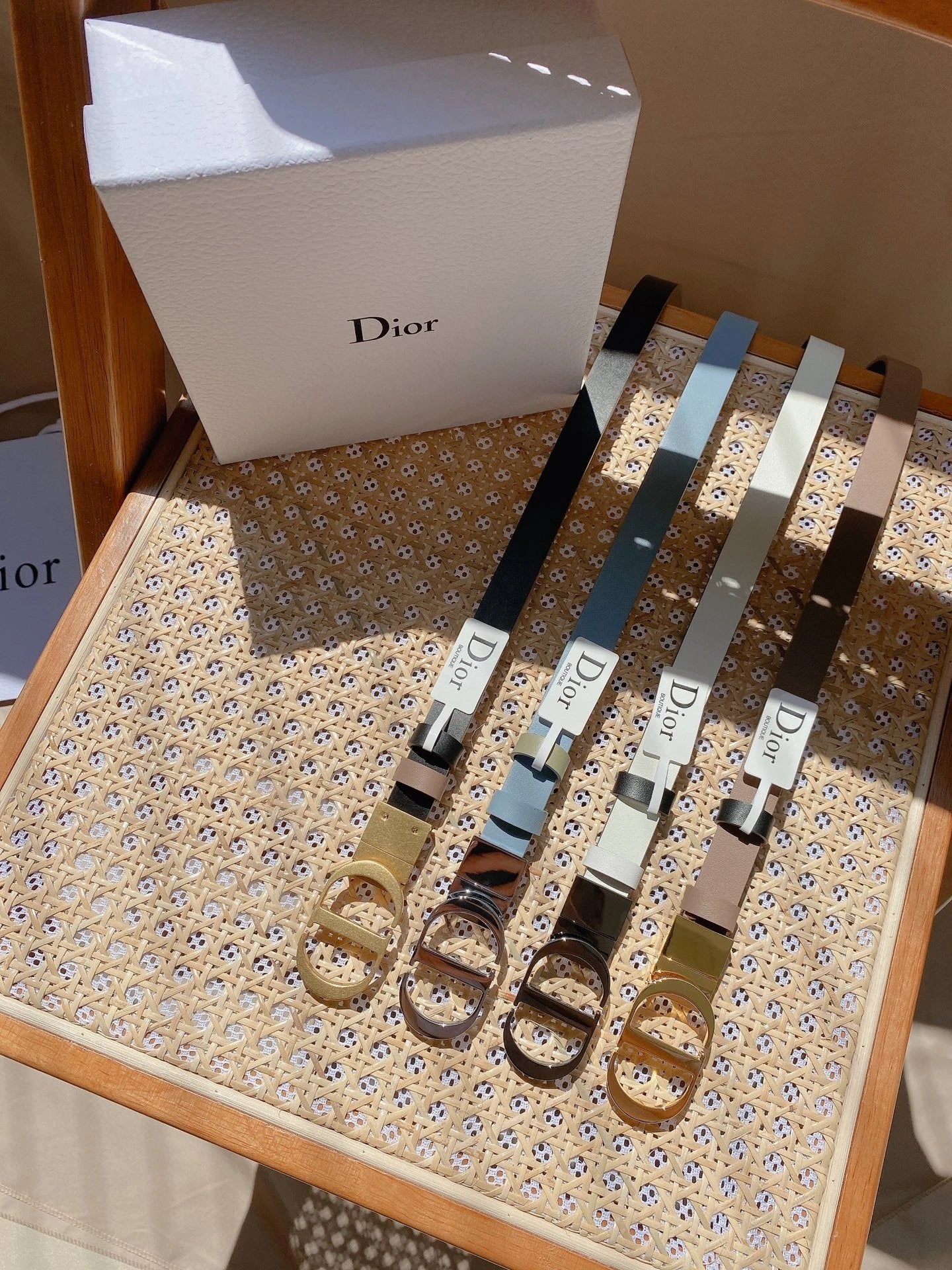 Dior Belt Top version Original Order Belt Genuine Cattlehide Leather Surface Belt Women's Belt Double-Sided Head Layer Cowhide Universal Business Women's Belt Women's Business Casual Belt Belt Women's High-End Belt2.0cm