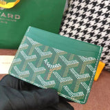 Goyard Bag Top version Original Single Card Holder Surrogate Shopping Grade Classic Presbyopic Card Holder Hot Imported Genuine Leather Coin Purse Small Bag