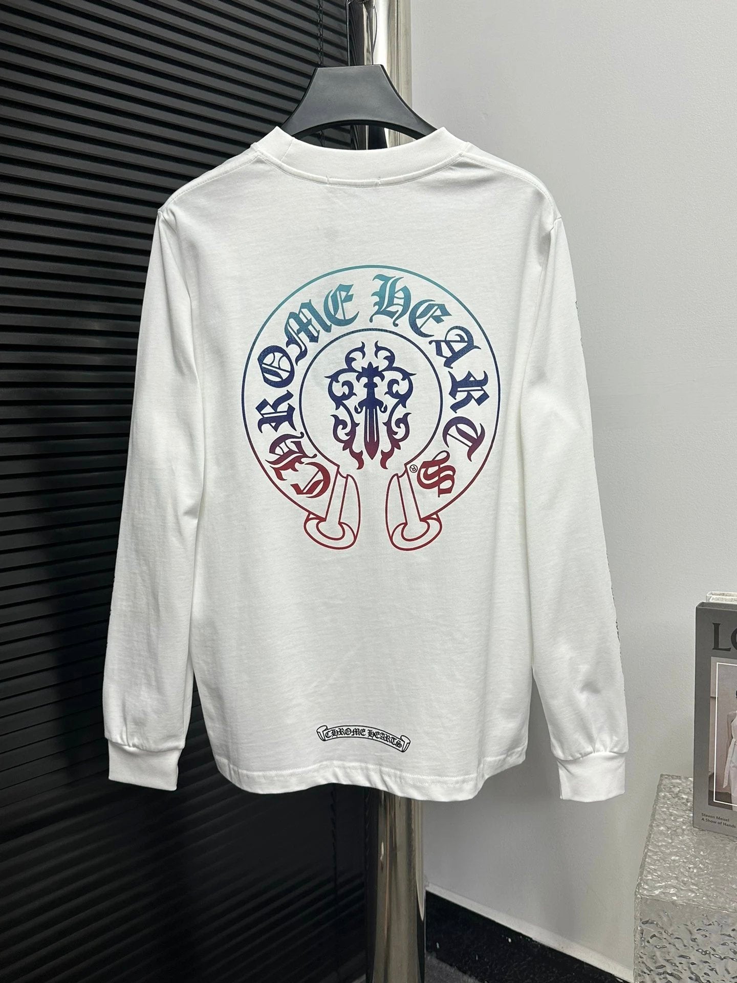 Chrome Hearts Hoodie Printing logo Round Neck Sweatshirt Jacket OS Loose Fit Pullover Long Sleeve Unisex Base Shirt Sports Casual Top