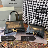 Balenciaga Bag Top version 【Level Surrogate Shopping】Hourglass Bag ahourglass Hourglass Bag Crocodile Leather Litchi Grain Cowhide XS No. S Women's Crossbody Bag