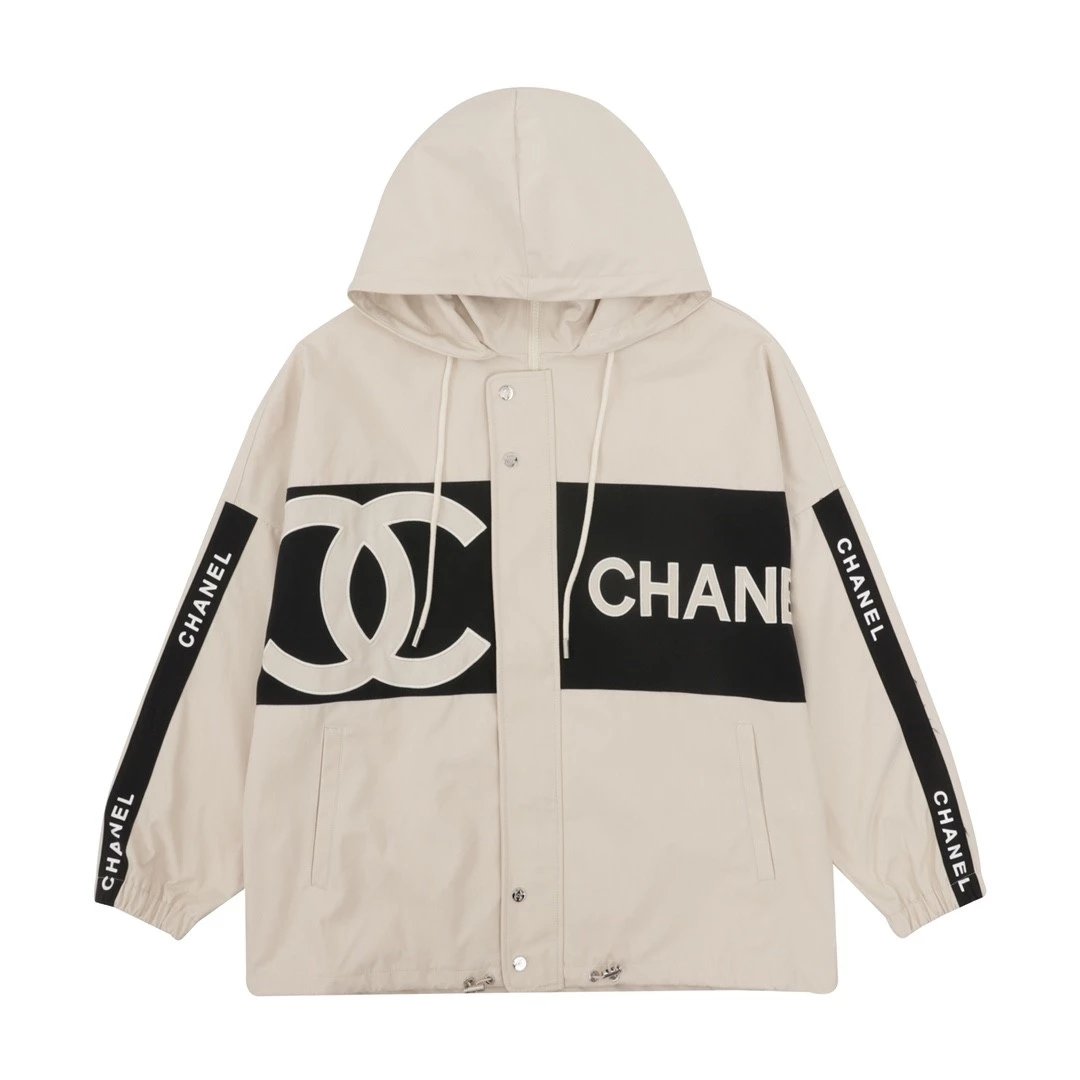 Chanel Jackets Embroidered Slogan Vintage Zipper Trench Coat
Size:XS-L