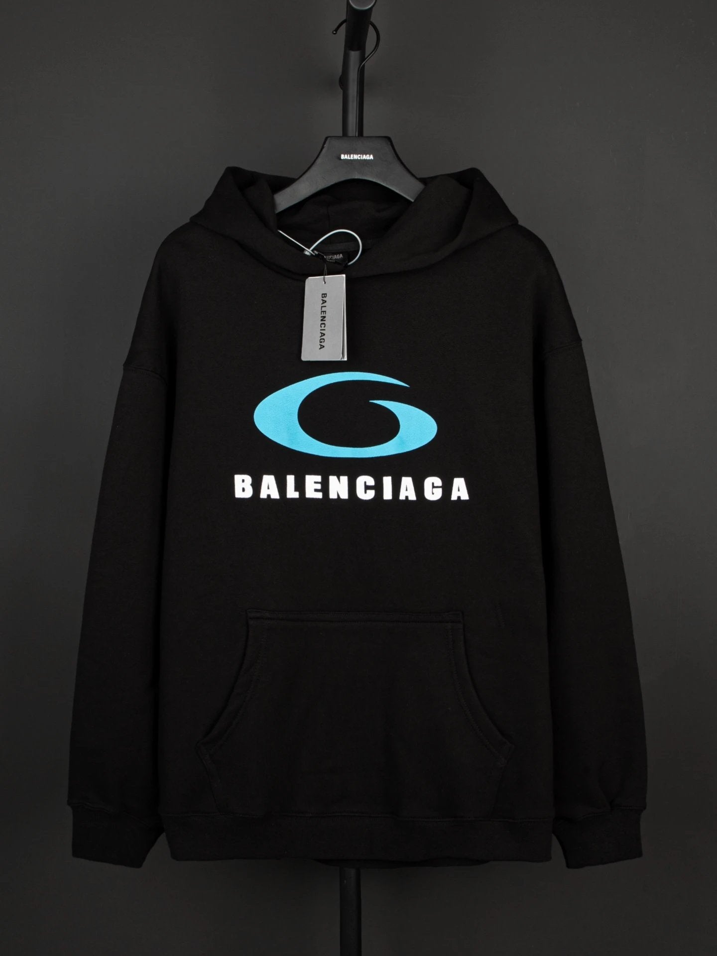 Balenciaga Hoodie sorts Logo Hoodie Sweatshirt460100% Cotton Pullover Hoodie Sportswear Casual Loose Fit Versatile Top os Unisex Style