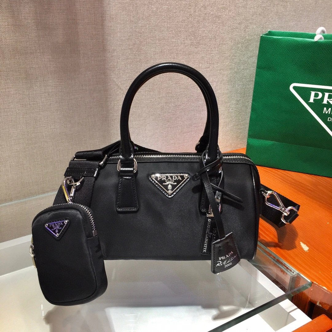 PRADA Bag Top version Latest mini Boston Small Pillow Bag Medieval Underarm Bag Flap Bag Handbag Shoulder Bag Crossbody Bag Women's Bag Women's Bag1BA846