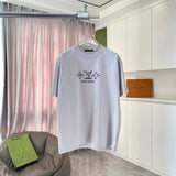 Louis Vuitton LV T-shirt Unique Lettering on the Chest logo Printed Crew Neck Short Sleeve Pure Cotton T T-shirt ins Unisex Simple Summer New Casual Base Shirt T-Shirt