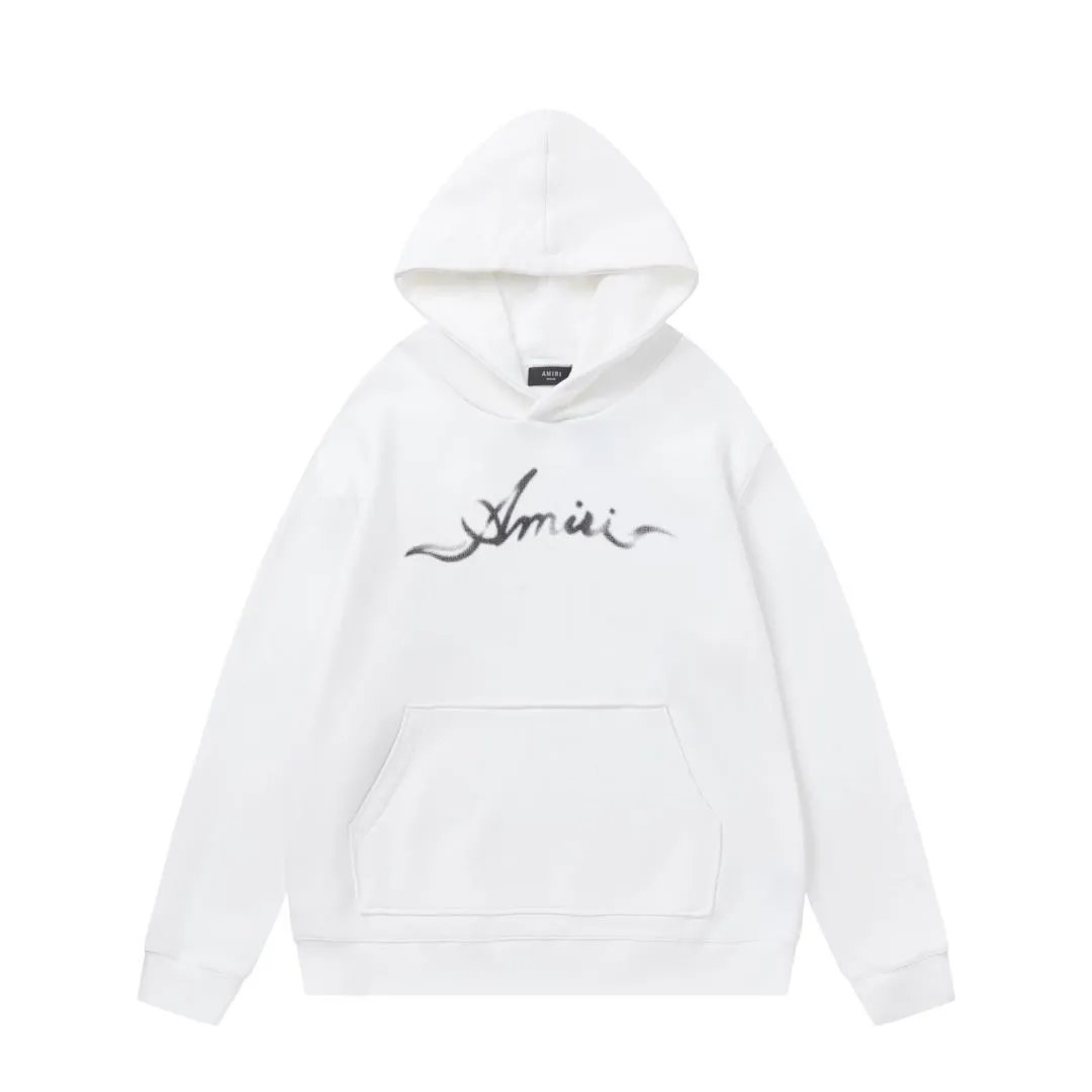 Amiri Hoodie 2024Autumn and Winter New Letters logo Pattern Printed Hoodie Same Style for Men and Women