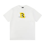 Balenciaga T-shirt Large chest B Letter Embroidery logo round Neck Short Sleeve25ss New Pure Cotton Unisex Style T T-shirt OS Loose Fit Base Shirt Top Half Sleeve T-Shirt