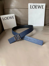 LOEWE Belt Top version Belt Genuine Cattlehide Leather Surface Original Single Original Single Double-Sided First Layer Original Cowhide4.0Men's Leather Belt Man's Belt Men's Belt Business Casual Pants Belt Men's Business Casual Belt Belt Men's High-End B