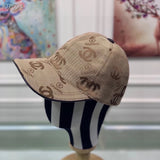 Chanel Hat Classic Original Baseball Cap，Classic Double C,Counter1:1Mold Opening Customization，Original Canvas+First Layer Cowhide，Lightweight and Breathable！Excellent Quality，Basic Head Circumference56，Patch Adjustable。